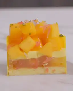#18 Mango Passion Entremet Assembly